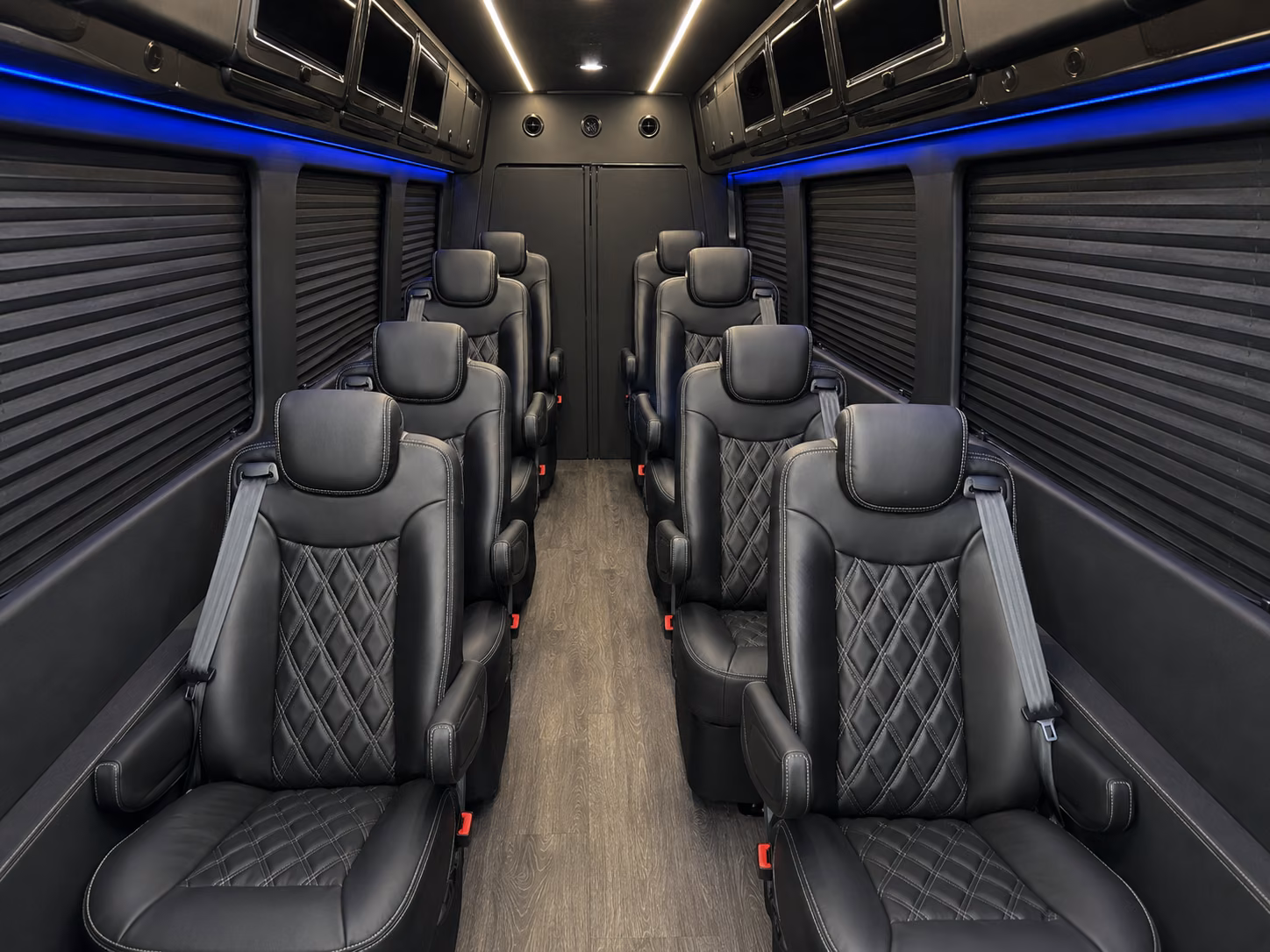 jackson 10 passenger sprinter van inside